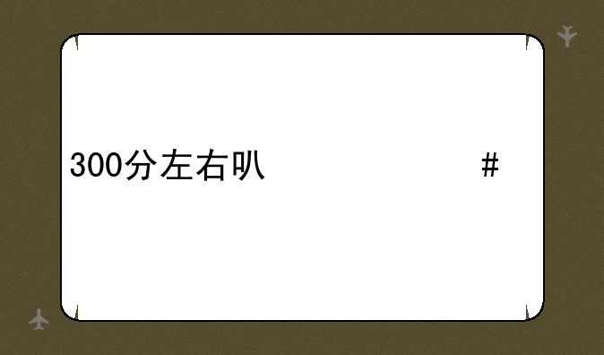 300分左右可什么大学