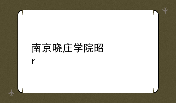 南京晓庄学院是几本